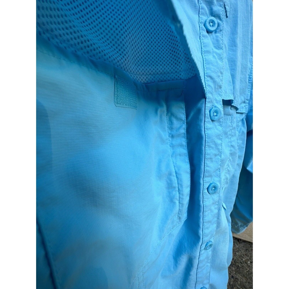 World Wide Sportsman Fishing Shirt Womens Small Vented Button Up - Picture 5 of 11